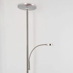 Hofstein Veteli Deckenfluter LED Nickel-Matt, Chrom, 2-flammig -Bürolampen Verkäufe veteli deckenfluter h3080856 13