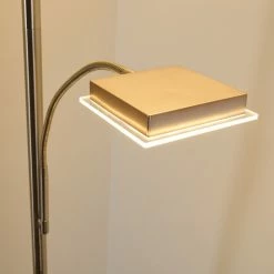 Hofstein Veteli Deckenfluter LED Nickel-Matt, Chrom, 2-flammig -Bürolampen Verkäufe veteli deckenfluter h3080863 13