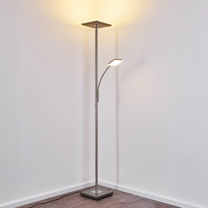 Hofstein Veteli Deckenfluter LED Edelstahl, 2-flammig 18 Hofstein Veteli Deckenfluter LED Edelstahl, 2-flammig – Bild 18