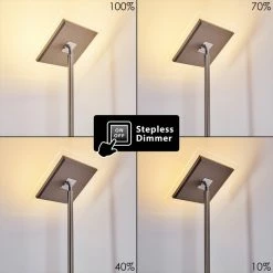 Hofstein Veteli Deckenfluter LED Edelstahl, 2-flammig 36 Hofstein Veteli Deckenfluter LED Edelstahl, 2-flammig -Bürolampen Verkäufe veteli deckenfluter h3274576 3