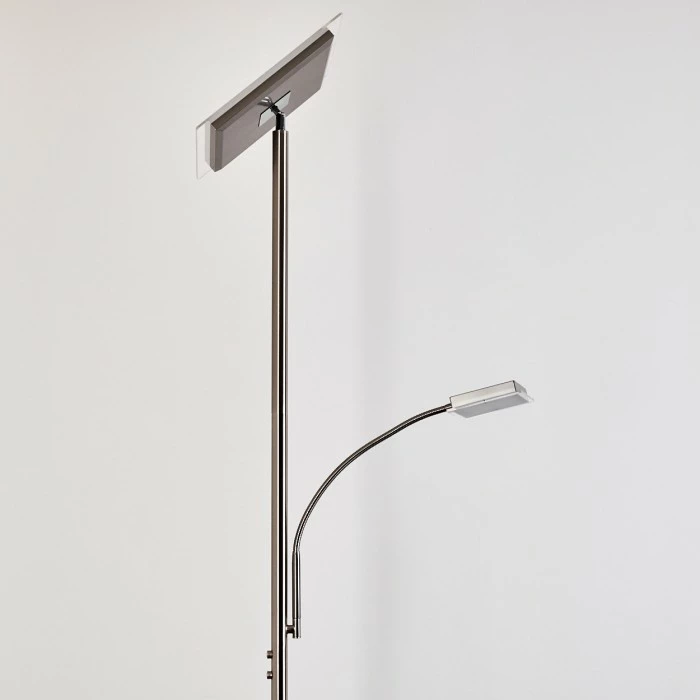 Hofstein Veteli Deckenfluter LED Edelstahl, 2-flammig 8 Hofstein Veteli Deckenfluter LED Edelstahl, 2-flammig – Bild 8