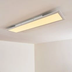 Hofstein Voisines Deckenpanel LED Wei&szlig;, 1-flammig, Fernbedienung, Farbwechsler -Bürolampen Verkäufe voisines deckenpanel h3267776 do1 15