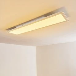 Hofstein Voisines Deckenpanel LED Wei&szlig;, 1-flammig, Fernbedienung, Farbwechsler -Bürolampen Verkäufe voisines deckenpanel h3267776 do1 4