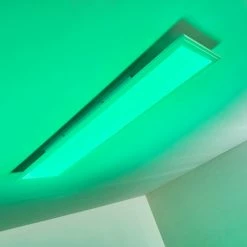 Hofstein Voisines Deckenpanel LED Wei&szlig;, 1-flammig, Fernbedienung, Farbwechsler -Bürolampen Verkäufe voisines deckenpanel h3267776 do1 5