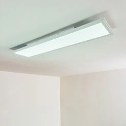 Hofstein Voisines Deckenpanel LED Wei&szlig;, 1-flammig, Fernbedienung, Farbwechsler -Bürolampen Verkäufe voisines deckenpanel h3267776 do1 7