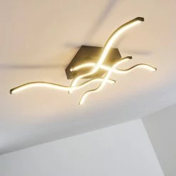 Hofstein Voltti Deckenleuchte LED Schwarz, 4-flammig -Bürolampen Verkäufe voltti deckenleuchte h3090084 10