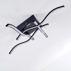 Hofstein Voltti Deckenleuchte LED Schwarz, 4-flammig -Bürolampen Verkäufe voltti deckenleuchte h3090084 18