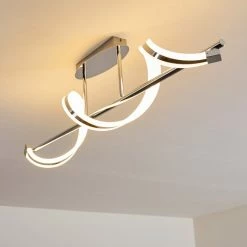 Hofstein Vora Deckenleuchte LED Chrom, 1-flammig -Bürolampen Verkäufe vora deckenleuchte h3090114 11