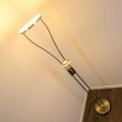 Hofstein Watino Deckenfluter LED Nickel-Matt, 3-flammig -Bürolampen Verkäufe watino deckenfluter h000458 13