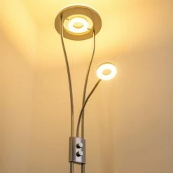 Hofstein Watino Deckenfluter LED Nickel-Matt, 3-flammig -Bürolampen Verkäufe watino deckenfluter h000458 48