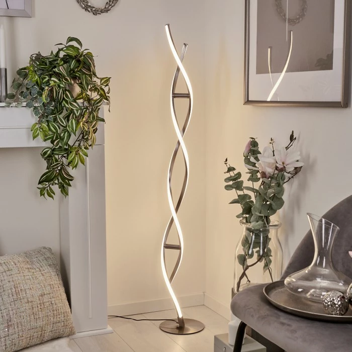 Hofstein Wellington Stehleuchte LED Edelstahl, 2-flammig 9 Hofstein Wellington Stehleuchte LED Edelstahl, 2-flammig – Bild 9