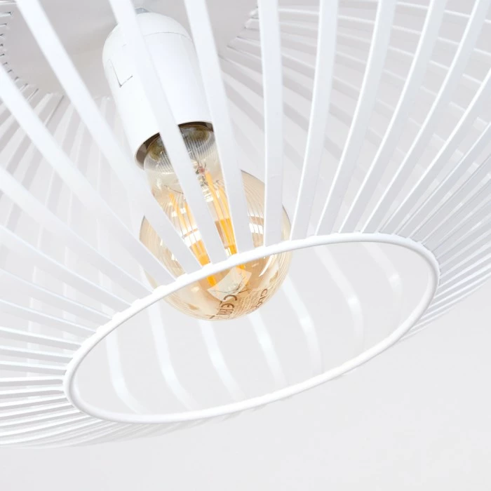 Hofstein Wemude Deckenleuchte Weiß, 1-flammig 3 Hofstein Wemude Deckenleuchte Weiß, 1-flammig – Bild 3