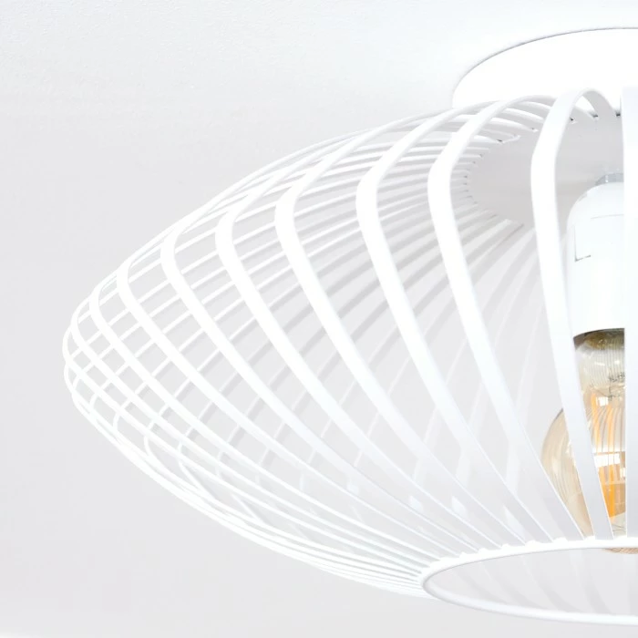 Hofstein Wemude Deckenleuchte Weiß, 1-flammig 6 Hofstein Wemude Deckenleuchte Weiß, 1-flammig – Bild 6