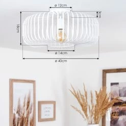 Hofstein Wemude Deckenleuchte Weiß, 1-flammig 13 Hofstein Wemude Deckenleuchte Weiß, 1-flammig -Bürolampen Verkäufe wemude deckenleuchte h3019214 3