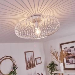 Hofstein Wemude Deckenleuchte Weiß, 1-flammig -Bürolampen Verkäufe wemude deckenleuchte h3019245 8