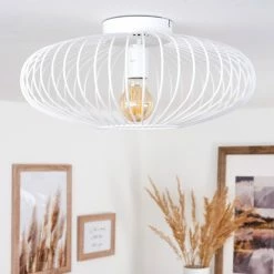 Hofstein Wemude Deckenleuchte Weiß, 1-flammig -Bürolampen Verkäufe wemude deckenleuchte h3019245 9