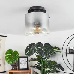 Hofstein Wichita Deckenleuchte Schwarz, Rauchfarben, 1-flammig 22 Hofstein Wichita Deckenleuchte Schwarz, Rauchfarben, 1-flammig -Bürolampen Verkäufe wichita deckenleuchte h3368374 10