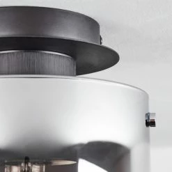 Hofstein Wichita Deckenleuchte Schwarz, Rauchfarben, 1-flammig 14 Hofstein Wichita Deckenleuchte Schwarz, Rauchfarben, 1-flammig -Bürolampen Verkäufe wichita deckenleuchte h3368374 2