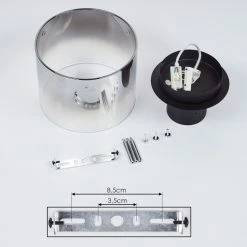 Hofstein Wichita Deckenleuchte Schwarz, Rauchfarben, 1-flammig 16 Hofstein Wichita Deckenleuchte Schwarz, Rauchfarben, 1-flammig -Bürolampen Verkäufe wichita deckenleuchte h3368374 4