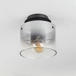 Hofstein Wichita Deckenleuchte Schwarz, Rauchfarben, 1-flammig 19 Hofstein Wichita Deckenleuchte Schwarz, Rauchfarben, 1-flammig -Bürolampen Verkäufe wichita deckenleuchte h3368374 7