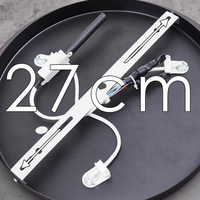 Hofstein Wichita Deckenleuchte Schwarz, Rauchfarben, 3-flammig 15 Hofstein Wichita Deckenleuchte Schwarz, Rauchfarben, 3-flammig – Bild 15