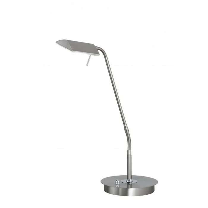 Wofi Leuchten Wofi CORY Tischleuchte LED Nickel-Matt, 1-flammig 2 Wofi Leuchten Wofi CORY Tischleuchte LED Nickel-Matt, 1-flammig – Bild 2