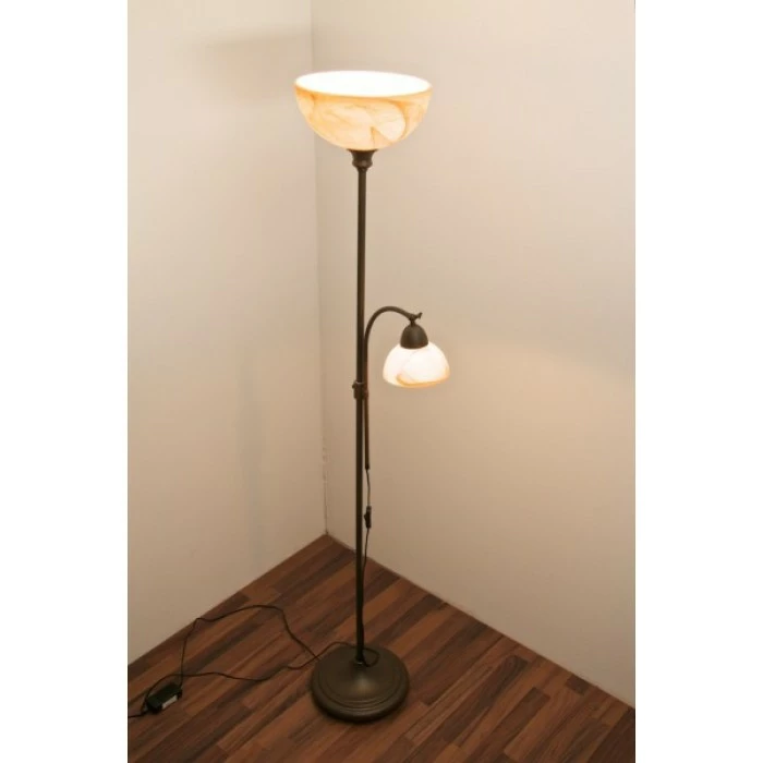 Wofi Leuchten Wofi LACCHINO Standleuchte Dunkelbraun, Rostfarben, Braun, 2-flammig 6 Wofi Leuchten Wofi LACCHINO Standleuchte Dunkelbraun, Rostfarben, Braun, 2-flammig – Bild 6