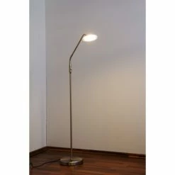 Wofi Leuchten Wofi TWIN Standleuchte LED Nickel-Matt, Edelstahl, 1-flammig -Bürolampen Verkäufe wofi twin standleuchte 3006 01 64 9000 do1 4