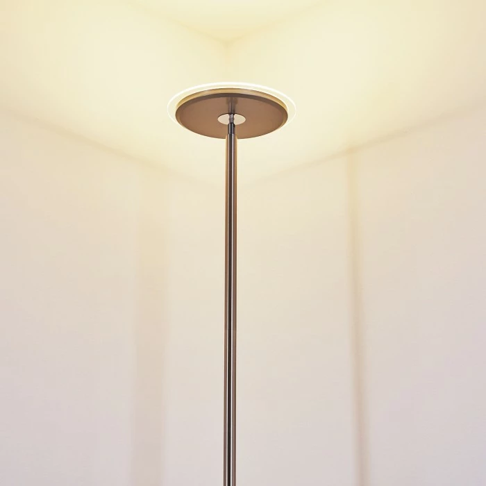 Hofstein Wonsbek Deckenfluter LED Nickel-Matt, 1-flammig 21 Hofstein Wonsbek Deckenfluter LED Nickel-Matt, 1-flammig – Bild 21