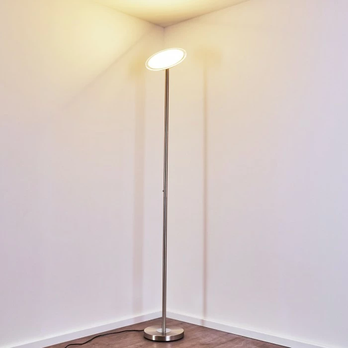 Hofstein Wonsbek Deckenfluter LED Nickel-Matt, 1-flammig 27 Hofstein Wonsbek Deckenfluter LED Nickel-Matt, 1-flammig – Bild 27