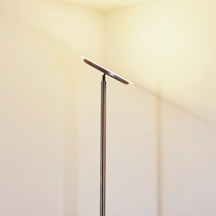 Hofstein Wonsbek Deckenfluter LED Nickel-Matt, 1-flammig 31 Hofstein Wonsbek Deckenfluter LED Nickel-Matt, 1-flammig – Bild 31