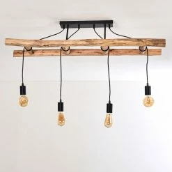 Hofstein Yaak Deckenleuchte Schwarz, Braun, 4-flammig -Bürolampen Verkäufe yaak deckenleuchte h3353219 12