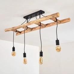 Hofstein Yaak Deckenleuchte Schwarz, Braun, 4-flammig -Bürolampen Verkäufe yaak deckenleuchte h3353219 18