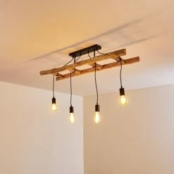 Hofstein Yaak Deckenleuchte Schwarz, Braun, 4-flammig -Bürolampen Verkäufe yaak deckenleuchte h3353219 9