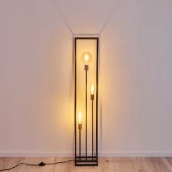 Hofstein Yuhigaoka Stehleuchte Schwarz, Kupferfarben, 3-flammig 37 Hofstein Yuhigaoka Stehleuchte Schwarz, Kupferfarben, 3-flammig -Bürolampen Verkäufe yuhigaoka stehleuchte h3358238 17