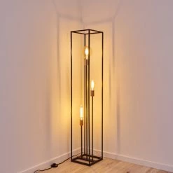 Hofstein Yuhigaoka Stehleuchte Schwarz, Kupferfarben, 3-flammig 26 Hofstein Yuhigaoka Stehleuchte Schwarz, Kupferfarben, 3-flammig -Bürolampen Verkäufe yuhigaoka stehleuchte h3358238 6