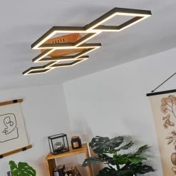 Hofstein Zocca Deckenleuchte LED Braun, Holz dunkel, 1-flammig -Bürolampen Verkäufe zocca deckenleuchte h3438596 8