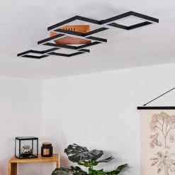 Hofstein Zocca Deckenleuchte LED Braun, Holz dunkel, 1-flammig -Bürolampen Verkäufe zocca deckenleuchte h3438596 9