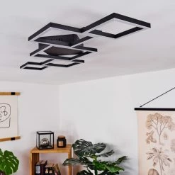 Hofstein Zocca Deckenleuchte LED Schwarz, 1-flammig -Bürolampen Verkäufe zocca deckenleuchte h3438619 11