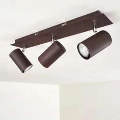 Hofstein Zuoz Deckenleuchte Chrom, Rostfarben, 3-flammig -Bürolampen Verkäufe zuoz deckenleuchte h3341391 do1 16