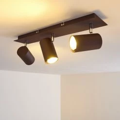 Hofstein Zuoz Deckenleuchte Chrom, Rostfarben, 3-flammig -Bürolampen Verkäufe zuoz deckenleuchte h3341391 do1 2