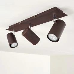 Hofstein Zuoz Deckenleuchte Chrom, Rostfarben, 3-flammig -Bürolampen Verkäufe zuoz deckenleuchte h3341391 do1 4