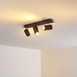 Hofstein Zuoz Deckenleuchte Chrom, Rostfarben, 3-flammig -Bürolampen Verkäufe zuoz deckenleuchte h3341391 do1 9