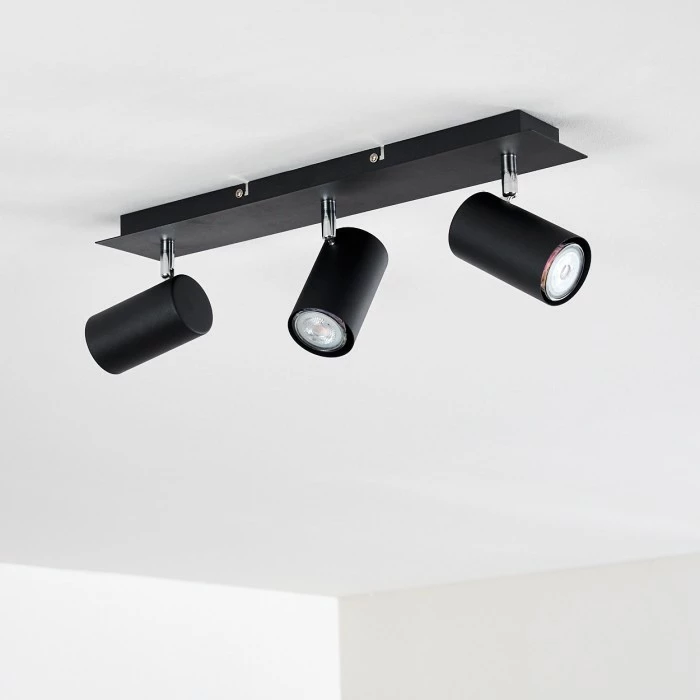 Hofstein Zuoz Deckenleuchte Chrom, Schwarz, 3-flammig 14 Hofstein Zuoz Deckenleuchte Chrom, Schwarz, 3-flammig – Bild 14