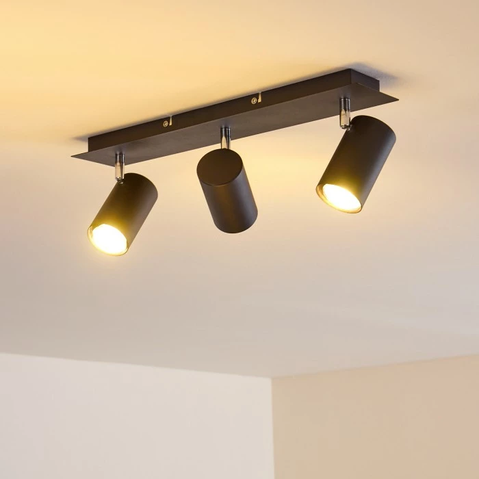 Hofstein Zuoz Deckenleuchte Chrom, Schwarz, 3-flammig 8 Hofstein Zuoz Deckenleuchte Chrom, Schwarz, 3-flammig – Bild 8