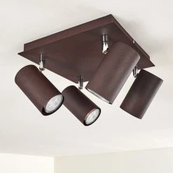 Hofstein Zuoz Deckenleuchte Chrom, Rostfarben, 4-flammig -Bürolampen Verkäufe zuoz deckenleuchte h3341438 do1 5