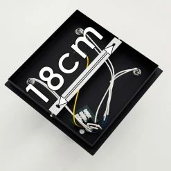 Hofstein Zuoz Deckenleuchte Chrom, Schwarz, 4-flammig -Bürolampen Verkäufe zuoz deckenleuchte h3341452 do1 18