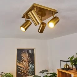 Hofstein Zuoz Deckenleuchte Altmessing, 4-flammig -Bürolampen Verkäufe zuoz deckenleuchte h3434727 6