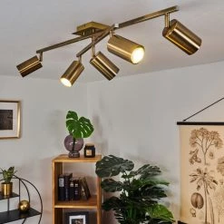 Hofstein Zuoz Deckenleuchte Altmessing, 5-flammig -Bürolampen Verkäufe zuoz deckenleuchte h3439081 6