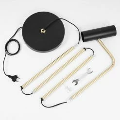 Hofstein Zuoz Stehleuchte Messing, Schwarz, 1-flammig 17 Hofstein Zuoz Stehleuchte Messing, Schwarz, 1-flammig -Bürolampen Verkäufe zuoz stehleuchte h3415337 4